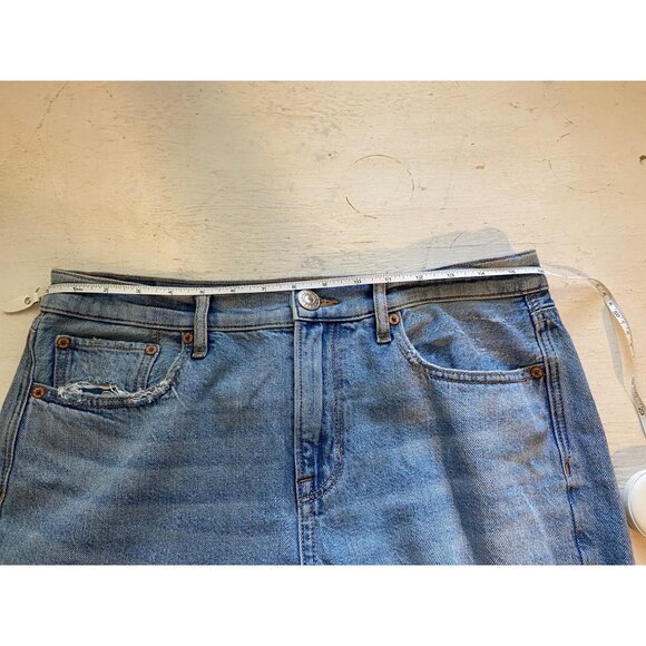 American Eagle 90s Bootcut Jeans Light Wash Distressed Knees Womens Size 10 - Picture 7 of 16